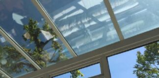 A glass roof