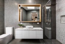 Cloakroom Vanity Unit in a bathroom