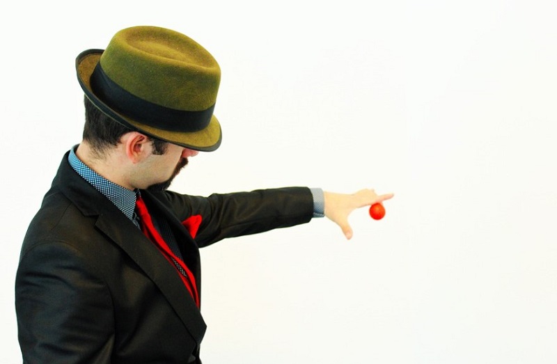 Magician with a ball