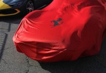 red cover of car