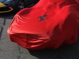 red cover of car