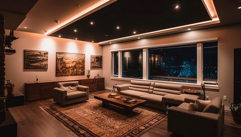 beautiful view of a living room