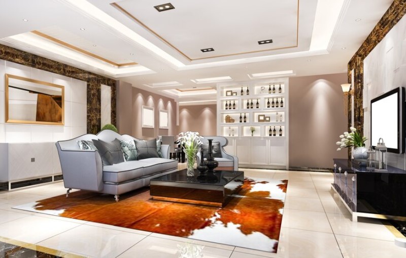 luxury-tv-lounge-with-white-interior
