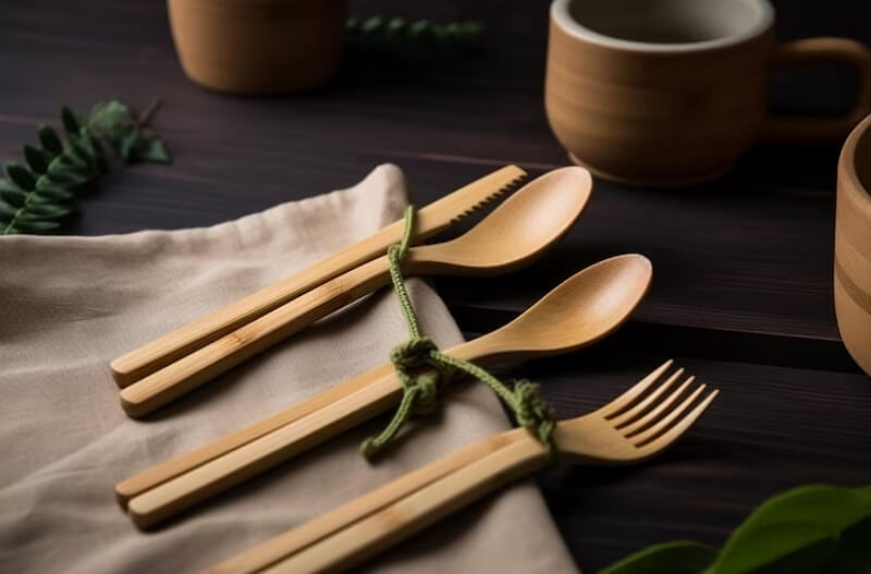 Bamboo-Utensils-on-a-table